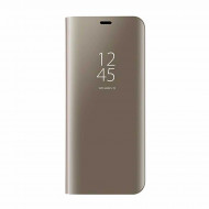 Capa Flip Cover Clear View Samsung Galaxy A91 Dourado