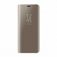 Capa Flip Cover Clear View Huawei Y5p Dourado