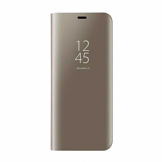 Capa Flip Cover Clear View Huawei P Smart Pro Dourado