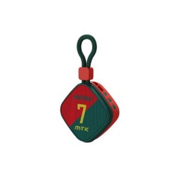 Mini Coluna Bluetooth Mtk Tf4221 Vermelho Futebol 3w 500mah
