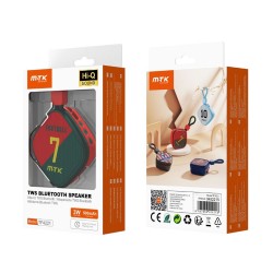 Mini Coluna Bluetooth Mtk Tf4221 Vermelho Futebol 3w 500mah