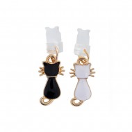 Black/White Cats Lightning Pendant