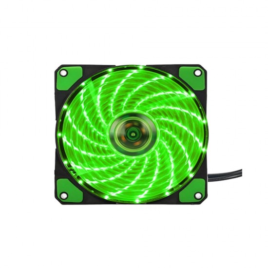 Cooler Para Portátil Venled120g Verde 12v 120x120x25mm Com 15 Leds Cooler Para Portátil Venled120g Verde 12v 120x120x25mm Com 15 Leds