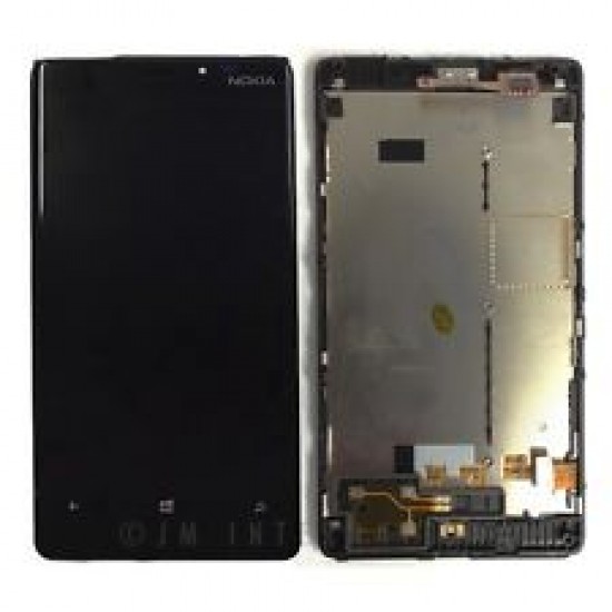Touch+Display With Frame Nokia Lumia 820 4.3" Black Touch+Display With Frame Nokia Lumia 820 4.3" Black