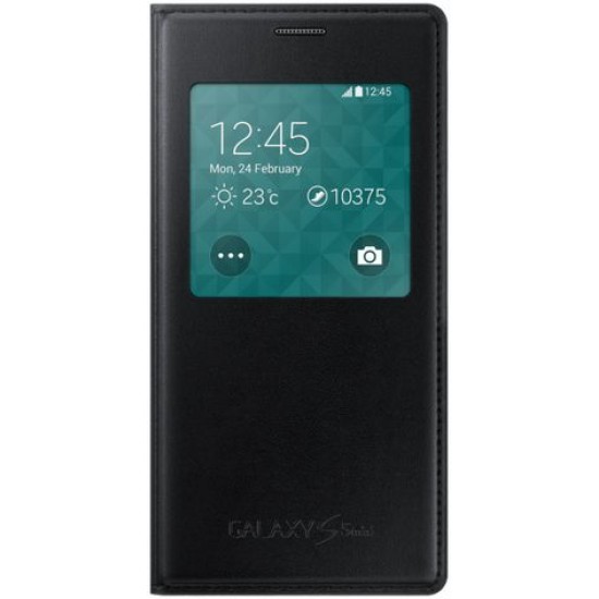 Capa Flip Cover S-View Samsung Galaxy S5 Mini Sm-G800f Preto