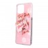 Silicone Case With Bling Glitter Xiaomi Mi 11 Lite Pink Butterfly Design / Strong Stand