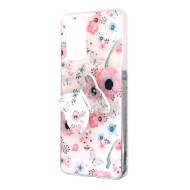 Silicone Cover With Bling Glitter Design Oppo A93 5g / A74 5g Butterfly Design, Flowers, possaro