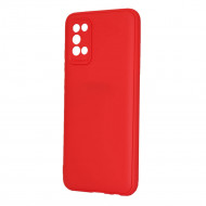 Silicone Gel Case Samsung Galaxy A02s Camera Protector Red