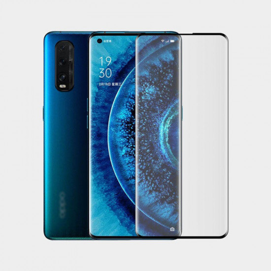 Oppo Reno4 Pro 6.5" Black 5D Full Curved Screen Glass Protector