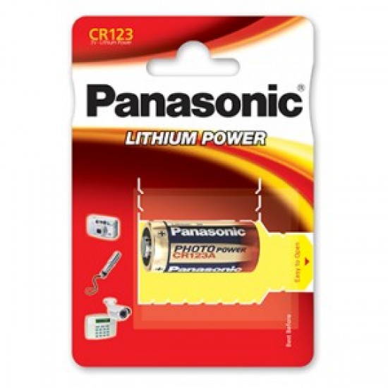 Pilha Panasonic Lithium Power Cr-123 3v 