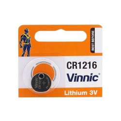 Pilhas Vinnic Cr1216 3v (1un)