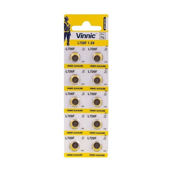 Pilhas Vinnic L726f Ag2 1.5v (1un)