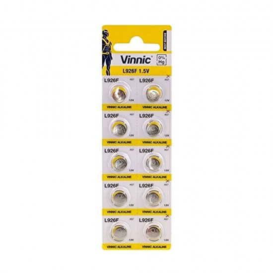 Pilhas Vinnic L926f Ag7 1.5v (1un) Pilhas Vinnic L926f Ag7 1.5v (1un)