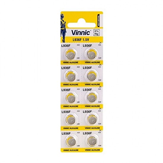 Pilhas Vinnic L936f Ag9 1.5v (1un) Pilhas Vinnic L936f Ag9 1.5v (1un)
