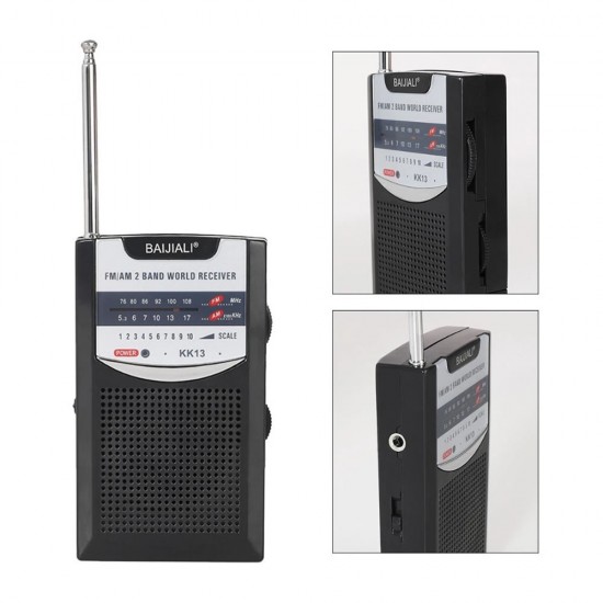 Rádio Fm/Am Baijiali Kk13 Preto Rádio Fm/Am Baijiali Kk13 Preto