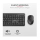 Trust Silent Wireless Keyboard Ody And With Mouse Black