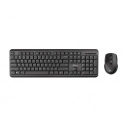 Teclado Com Rato Trust Ody Silent And Wireless Negro