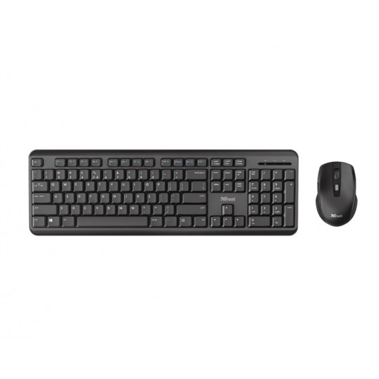 Teclado Com Rato Trust Ody Preto Silent And Wireless