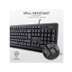 Teclado Com Rato Trust Tkm-250 1.8m Cable Spill Resistant Preto