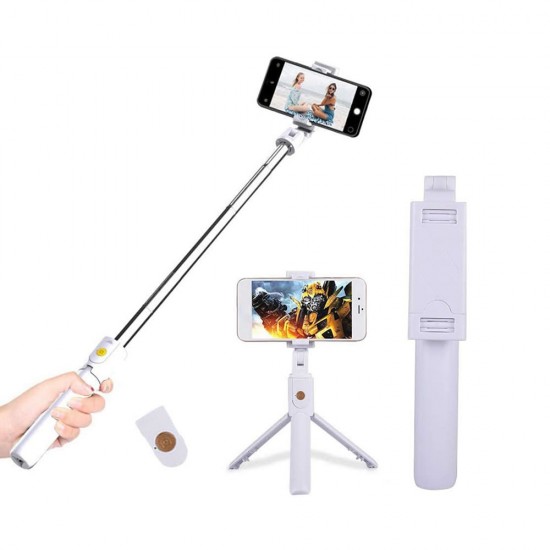 New Science K07 White Selfie Stick With Tripod