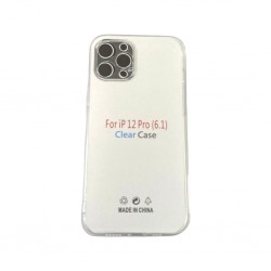 Apple Iphone 12 Pro Transparent Silicone Case With Camera Protector
