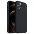 Silicone Cover Case Apple Iphone 12 / 12 Pro Black Matt