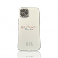 Capa Silicone Apple Iphone 12 / 12 Pro Max 6.7" Transparent Camera Protector