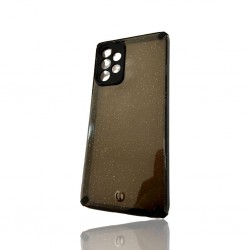 Hard Silicone Case With Shiny Design Samsung Galaxy A52 4G / 5G Preto Camera Protector