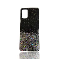 Cover Silicone Bling Glitter For Samsung Galaxy A03s Black