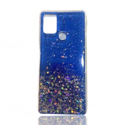 Cover Silicone Bling Glitter For Samsung Galaxy A21s / A217 Blue