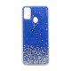 Capa Silicone Gel Liquido Glitter Samsung Galaxy A21s Azul Capa Silicone Gel Liquido Glitter Samsung Galaxy A21s Azul