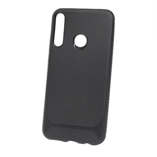 Capa Silicone Gel Carbon Protect Huawei P40 Lite E / Y7p Preto