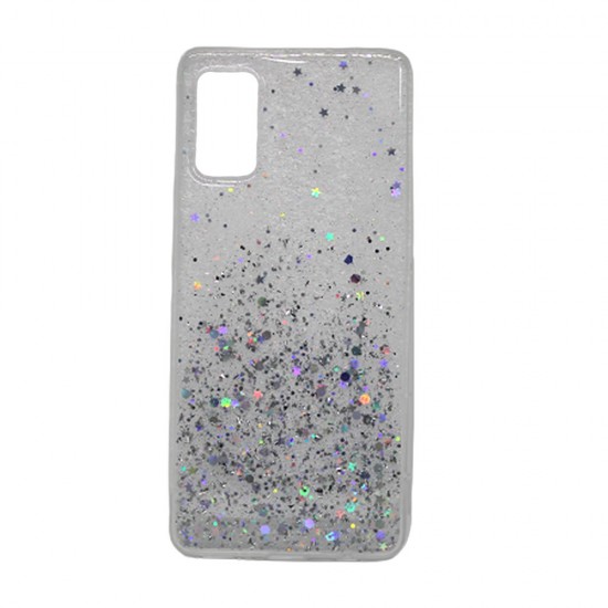 Capa Silicone Gel Liquido Glitter Samsung Galaxy A41 Transparente Capa Silicone Gel Liquido Glitter Samsung Galaxy A41 Transparente
