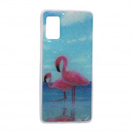 Capa Silicone Dura Com Desenho Samsung Galaxy A41 Flamingo