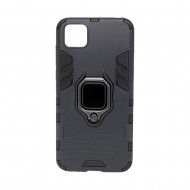 Capa Silicone Anti-Choque Armor Carbon Samsung Galaxy A02s / A025 Preto Ring Armor Case