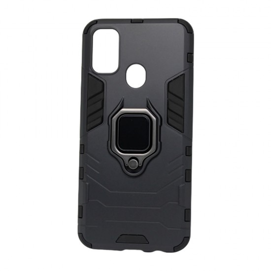 Capa Silicone Tpu Com Anel De Dedo Magnético Huawei Y5p Preto Armor Capa Silicone Tpu Com Anel De Dedo Magnético Huawei Y5p Preto Armor
