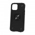 Capa Silicone Dura E Metal Kickstand Apple Iphone 12 Mini Preto Anel De Dedo