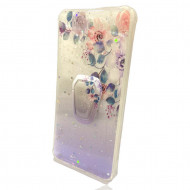 Glossy Design Hard Silicone Case Xiaomi Redmi 9 6.53" Purple Flowers