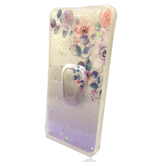Capa Silicone Dura Com Desenho Brilhante Xiaomi Redmi 9 6.53" Purpura Flowers Capa Silicone Dura Com Desenho Brilhante Xiaomi Redmi 9 6.53" Purpura Flowers