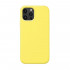 Silicone Cover Case Apple Iphone 12 / 12 Pro Yellow Matt