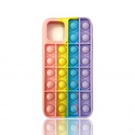 Capa De Silicone Pop It Apple Iphone 12 / 12 Pro Colorido Design 1