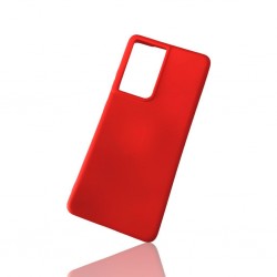 Silicone Back Case Gel Samsung S21 Ultra / S30 Ultra Matt Red