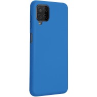 Capa Silicone Gel Samsung Galaxy A12 / A125 Azul Protetor De Camera