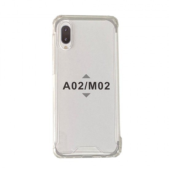 Capa Silicone Dura Anti-Choque Samsung Galaxy A02/M02 Transparente