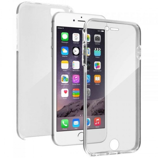 Capa Silicone Hard Case 360 Apple Iphone 6 Plus / 6s Plus Transparent Capa Silicone Hard Case 360 Apple Iphone 6 Plus / 6s Plus Transparent