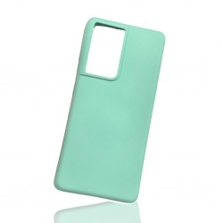 Silicone Back Case Gel Samsung S21 Ultra / S30 Ultra Green Matt