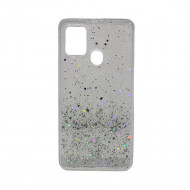 Capa Silicone Com Desenho Bling Glitter Samsung Galaxy A21s Transparente
