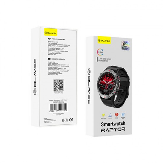 Blavec M07 Black Smartwatch 49mm With Voice Call Blavec M07 Black Smartwatch 49mm With Voice Call