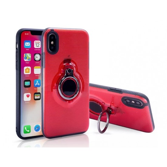 Capa Kickstand Magnético Con Soporte Del Anillo Tapa De La Protección De 360 Grados Para Iphone Xs Max Rojo Capa Kickstand Magnético Con Soporte Del Anillo Tapa De La Protección De 360 Grados Para Iphone Xs Max Rojo
